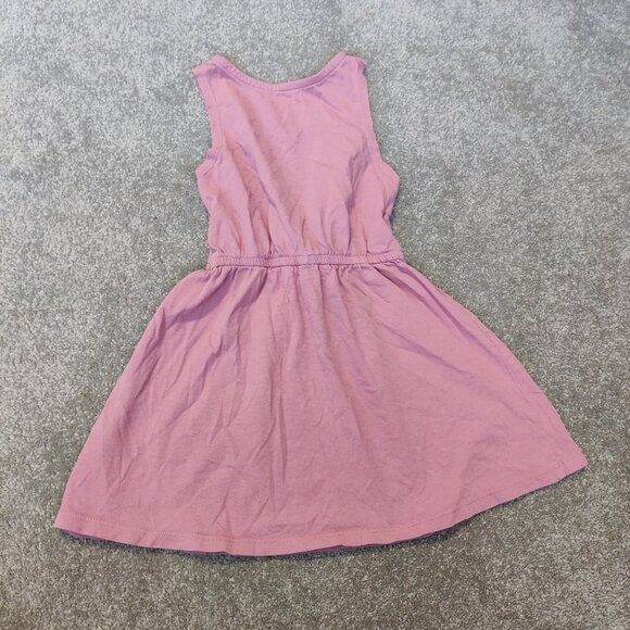 H&M Girls Dress Size 3T 4T Pink 100% Cotton Summer Casual Resortwear Lightweight - Picture 4 of 5